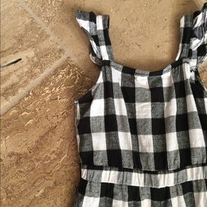 Girls buffalo check romper